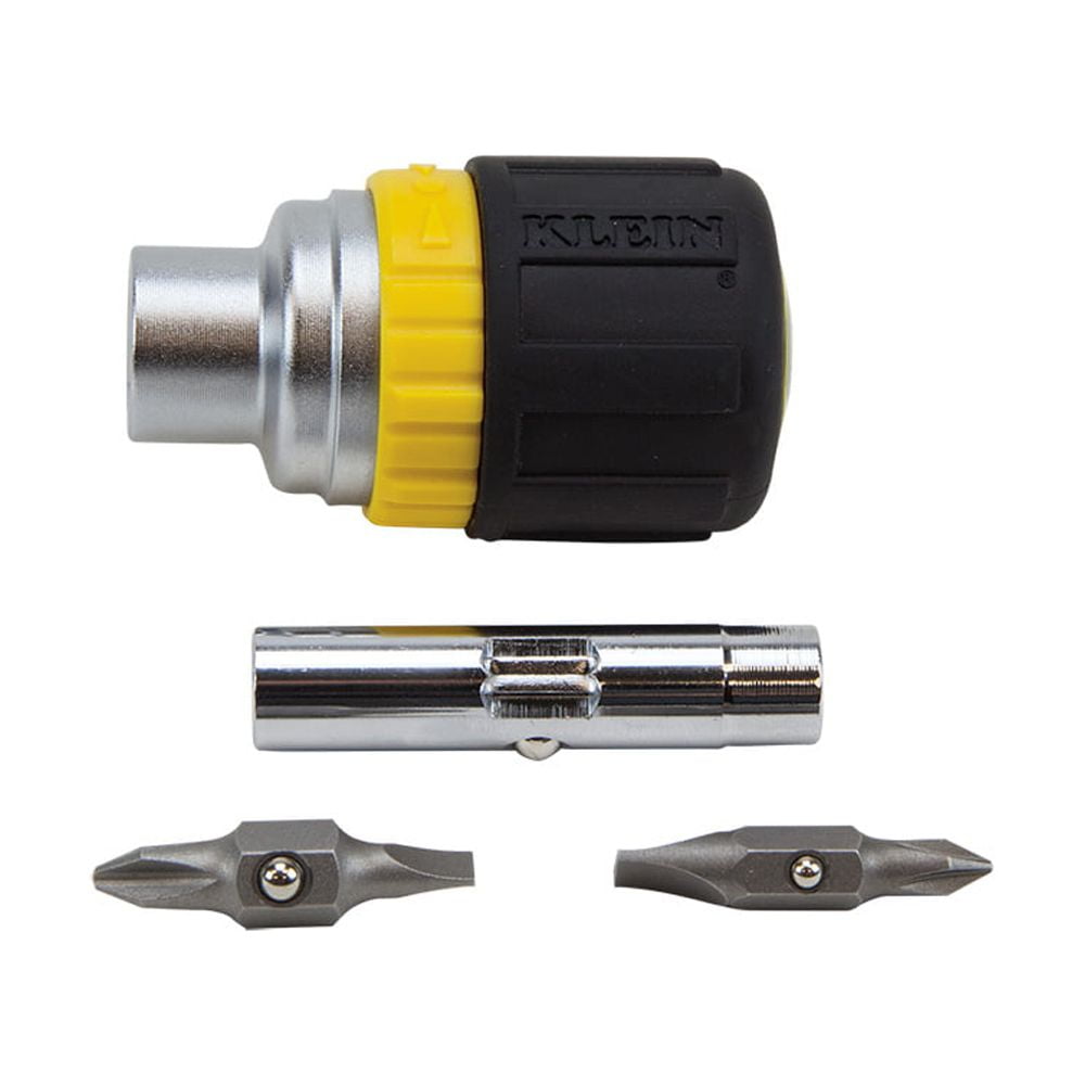 クラインツール32593 6 - in - 1 Ratcheting Stubby Screwdriver 32593