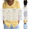thumbnail image 2 of Vrorvz Printed Top Womens 3/4 Sleeve Button down Collared Tops Summer Business Blouses Casual Work Outfit, 2 of 5