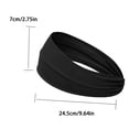 thumbnail image 2 of Women's Yoga Headband Sweat Wicking Non Slip Wide Hairband Silicone Grip Workout Accessory, 2 of 5
