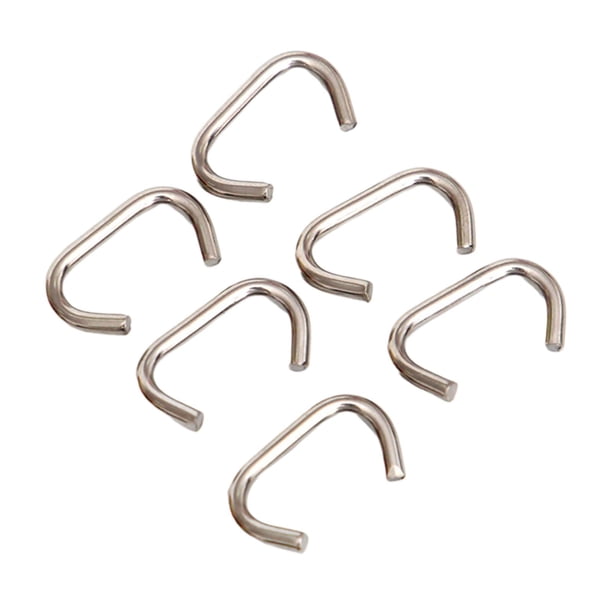 Paquete de 6 hebillas de gancho en forma de C, hebilla de clip de gancho de acero inoxidable para buceo diámetro del alambre 3 mm