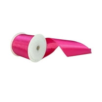 Vickerman QTX241159 4 in. x 10 Yards Hot Pink Satin Ribbon