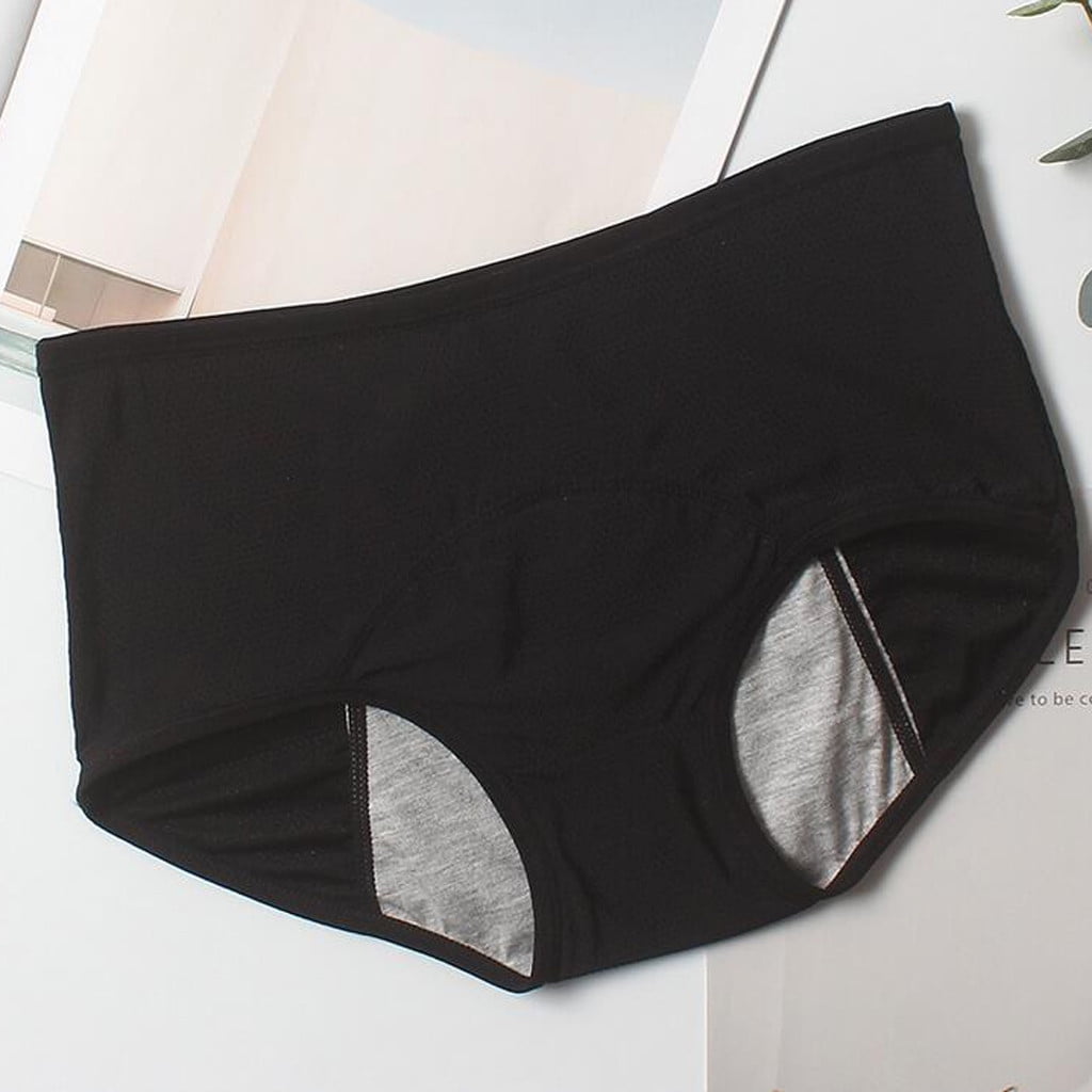 Puntoco Plus Size Underwear Clearance Women Panties Underwear Physiological  Waist Pants Black 18-22(XXXXXXL) 