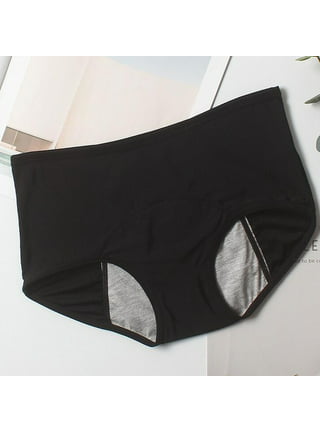 Jtckarpu Women's Incontinence Leak Proof Panties Thongs Plus Size Period  Menstrual Underwear Underpants Funny Leakproof 5 Pcs Black, Black, X-Large  : : Clothing, Shoes & Accessories