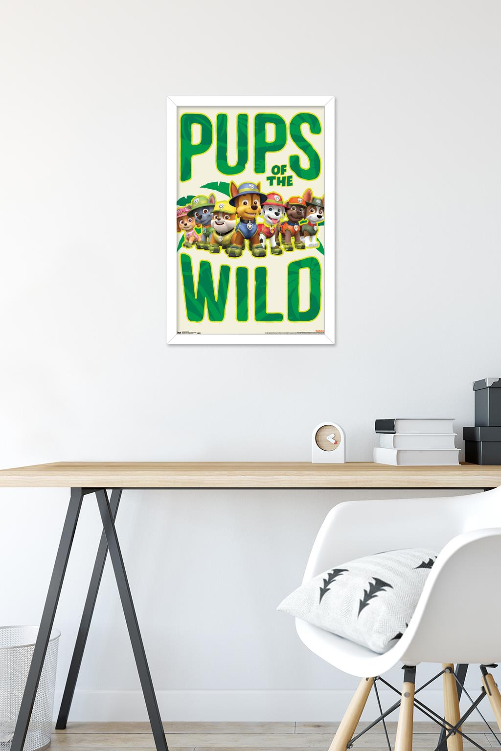 Nickelodeon Paw Patrol - Wild Wall Poster, 14.725" x 22.375", Framed