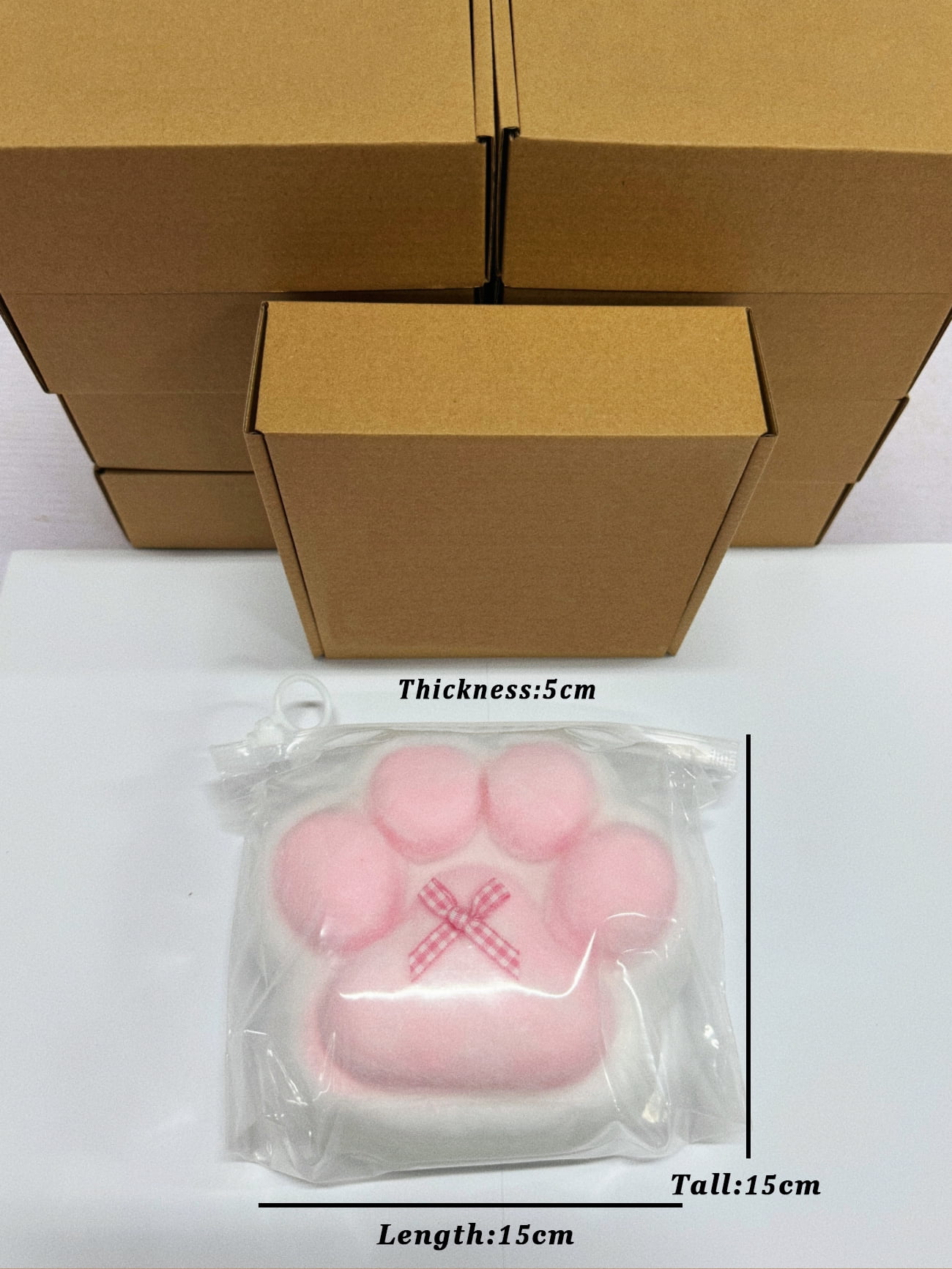 Extra-Large Cat Paw Squishy Toy, Food-Grade Silicone Super Soft Stress Relief Fidget Toys for Kids & Adults, Christmas Stocking Stuffer Gift, ASMR Sensory Squeeze Toy