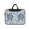 thumbnail image 2 of YFYANG 14 inch Universal Laptop Bag Oxford Cloth Laptop Sleeve, Multi-functional Blue Abstract Leaf Texture Notebook Computer Messenger Bag Handbag, 2 of 8