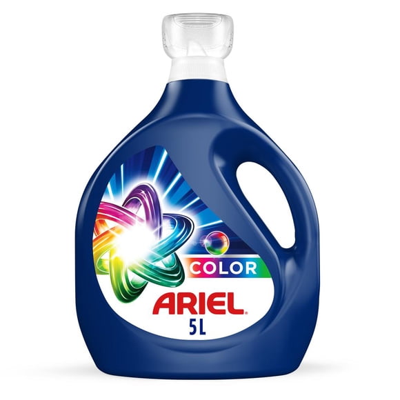 Detergente Líquido Ariel Color, remueve manchas y cuida el color, 80 lavadas (5L)