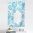 thumbnail image 1 of Teal and White Tapestry, Ocean Waves Inspired Design with Abstract Blue Swirls Water Sea Spirals, Fabric Wall Hanging Decor for Bedroom Living Room Dorm, 5 Sizes, Blue White, by Ambesonne, 1 of 1