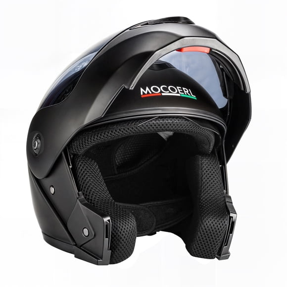 Casco sleek para moto abatible dot monocolor negro mate Mocoerl 903 talla L