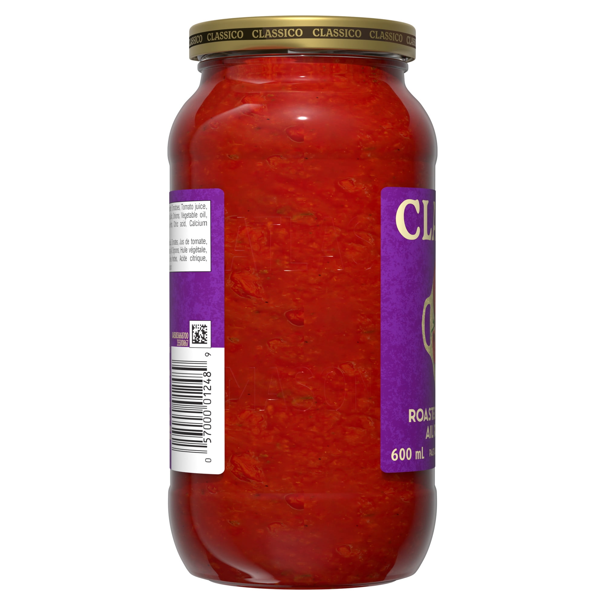 Classico Roasted Garlic & Onion Pasta Sauce, 600 mL Jar