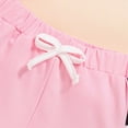 thumbnail image 5 of NOLDARES Toddler Girl Clothes Summer Outfits Cute Baby Short Sleeve T-shirt Shorts 18 Months to 6 Years(Pink,6-9 Months), 5 of 9