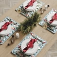 thumbnail image 2 of No. 918 Snow Globe Holiday Kitchen Placemat, 13"X19", Cool Blue, 2 of 3