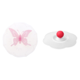thumbnail image 1 of Cubierta dibujos animados de mariposa transparente silicona antiamazas tazas tapa rosa, 1 of 7