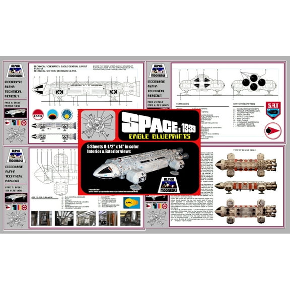 Space 1999 Eagle Blueprints