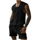 thumbnail image 1 of Conjunto Corto de Hombres 2 Piezas Trajes de Moda Casual Sólido Gira-Abajo Cuello Blusa Y Pantalones Traje, Poliéster, 1 of 6