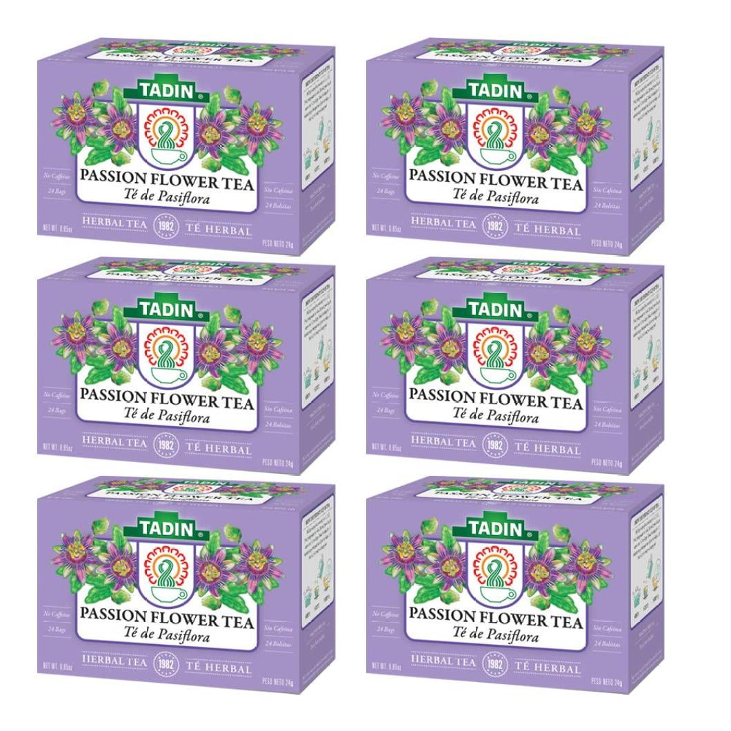 3 PACK Tadin Tea, Pasiflora Passion Flower Tea, 72 Tea Bags Relax