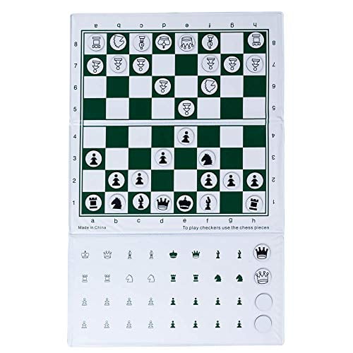 10 in. WE Games Supersize Magnetic Checkbook Chess Set 10 in. WE Games Supersize Magnetic Checkbook Chess Set