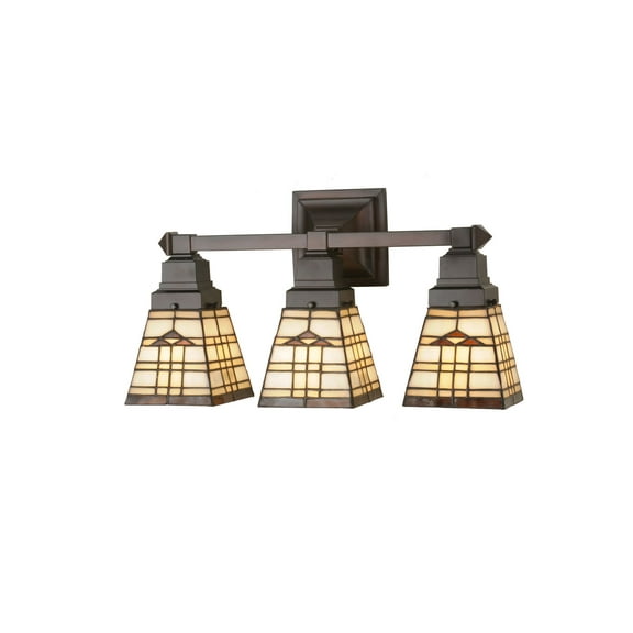 Meyda Tiffany 98195 Arrowhead Mission Three Light Vanity Light