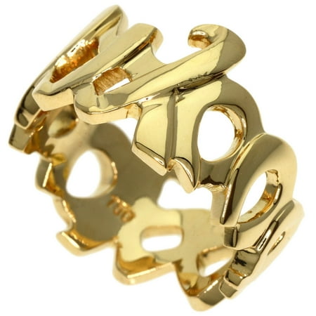 Pre-Owned Tiffany & Co. Love Kiss Paloma Picasso Ring, 18K Yellow Gold, Women's, TIFFANY (Good)