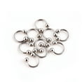 thumbnail image 6 of Ayyufe Pack Of 10 Stainless Steel Horseshoe Bar Lip Nose Ear Ring Stud Body Piercing Set, 6 of 6