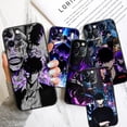 thumbnail image 2 of Funda de Anime para iPhone de Apple, cubierta suave negra, Solo nivelación, 15, 14, 13, 12, 11, Mini, XS, XR, X, 6S, 6 Pro, Max Plus, 2 of 5