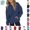 Navy, variant on YOUYEDIAN Hoodies for Teen Girls Casual Oversized Fleece Hooded Sweatshirt