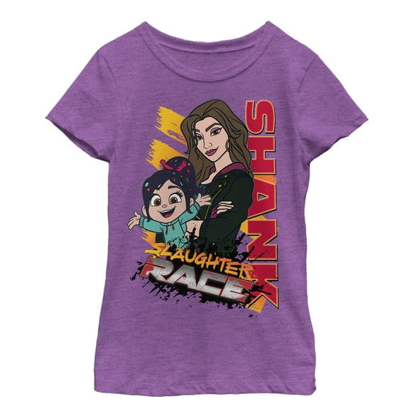 Girl's Ralph Breaks the Internet Shank Racer Graphic Tee Purple Berry X Small