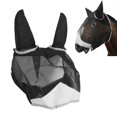 thumbnail image 1 of Horse Face Cover, Fine Mesh Fly Guard Breathable Prevent Bites with Ears Long Nose, 1 of 8