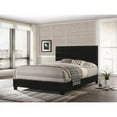 thumbnail image 2 of Bella Esprit Modern Solid Wood/Faux Leather Full Panel Upholstered Bed in Black, 2 of 2