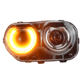 thumbnail image 5 of Ikon Motorsports Compatible with 15-23 Dodge Challenger Sequential LED Halo DRL Projector Headlights Pair, 5 of 7