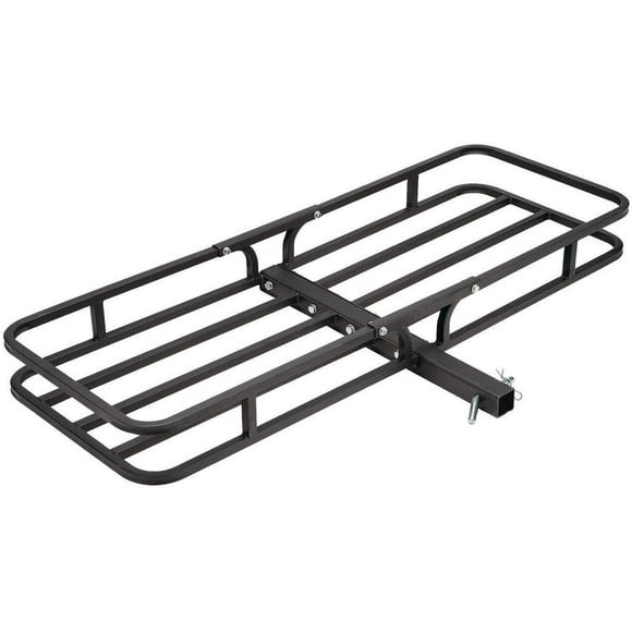 Hitch Mount Cargo Carrier Basket Hitch Carrier Mounted Cargo Basket Luggage Rack 2" Receiver Adapter Basket Size 53-1/2 x 19 x 5 inches 500 lbs. Capacity