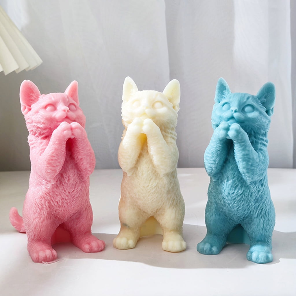 lanema Cat Resin Epoxy Casting Molds Home-Decor Ornament Aromatherapy Scented Candle