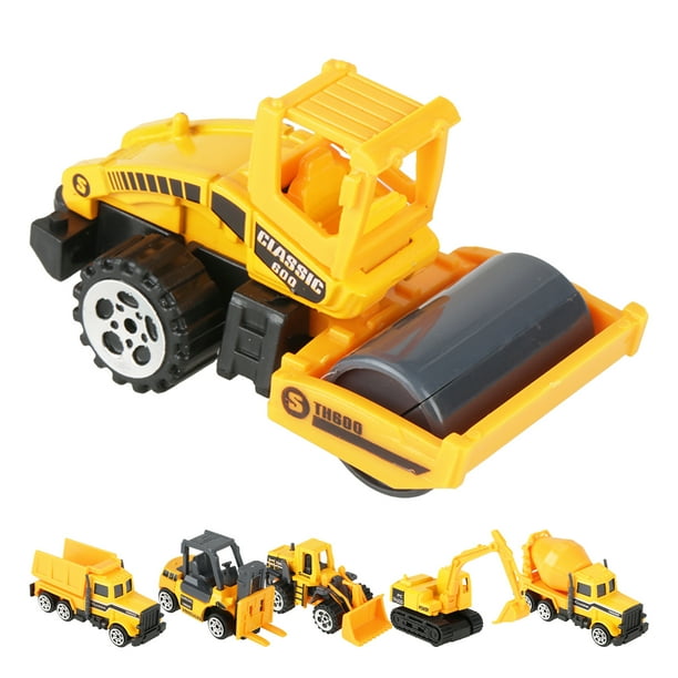 6 uds 1:64 ingeniería coche camión juguete Mini vehículo modelo niños regalo aleación plástico vehículos de juguete Anggrek Otros