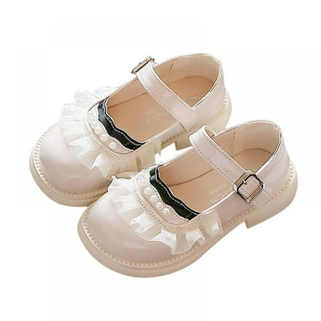 SILVERCELL Toddler Little Girl Mary Jane Dress Shoes - Ballet Flats for Girl Party School Shoes 1-10 Years