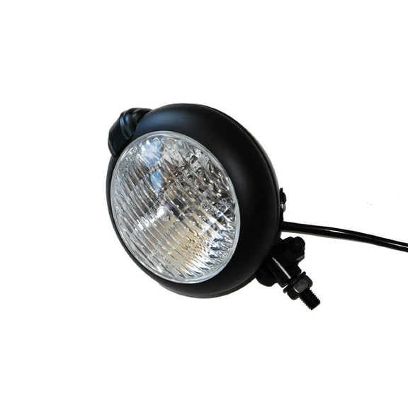 Retro Black Motorcycle Head Light Triumph BSA Cafe Racer Bobber Chopper Vintage