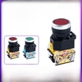 thumbnail image 1 of Interruptor de botón plano LA38-11 LA38-11BN Botón plano con restablecimiento automático Botón de 22 mm, 1 of 4