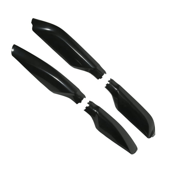 1 Set Roof Rack Bar Rail End Protection Cover Shell for Toyota Land Cruiser Prado Plastic Black