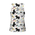 thumbnail image 5 of Fotbe Funny Puppy Pattern Men's Quick Dry Workout Tank Top Gym Muscle Tee Fitness Bodybuilding Sleeveless T Shirt Breathable Workout Shirt-4X-Large, 5 of 9