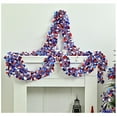 thumbnail image 4 of Nmdmisc 6.56 Ft Patriotic Tinsel Garland 4th of July Decorations Red White Blue Garland for Independence Day Memorial Day Tree Home Party Indoor Outdoor Decoration, 4 of 6