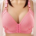thumbnail image 3 of HBFAGFB Bras for Women Comfortable Front Button Built-In Bra without Steel Ring Underwear Pink Size 38, 3 of 3