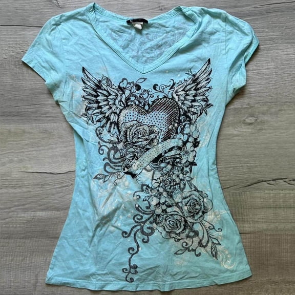Gothic Tops for Women Vintage Crewneck Basic Casual Tshirts Short Sleeve Y2K Summer Slim Fit Fashion Tees