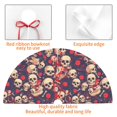 thumbnail image 4 of Picia Skull rock music record Print Christmas Tree Skirt , Christmas Tree Skirt Ornaments for Merry Christmas Holiday Party Decorations Indoor Outdoor-30", 4 of 7