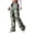 Camouflage, variant on QASIEATN Women's Casual Camouflage Print Cargo Pants Drawstring Stretch Elastic Waist Tapered Pants with Pockets