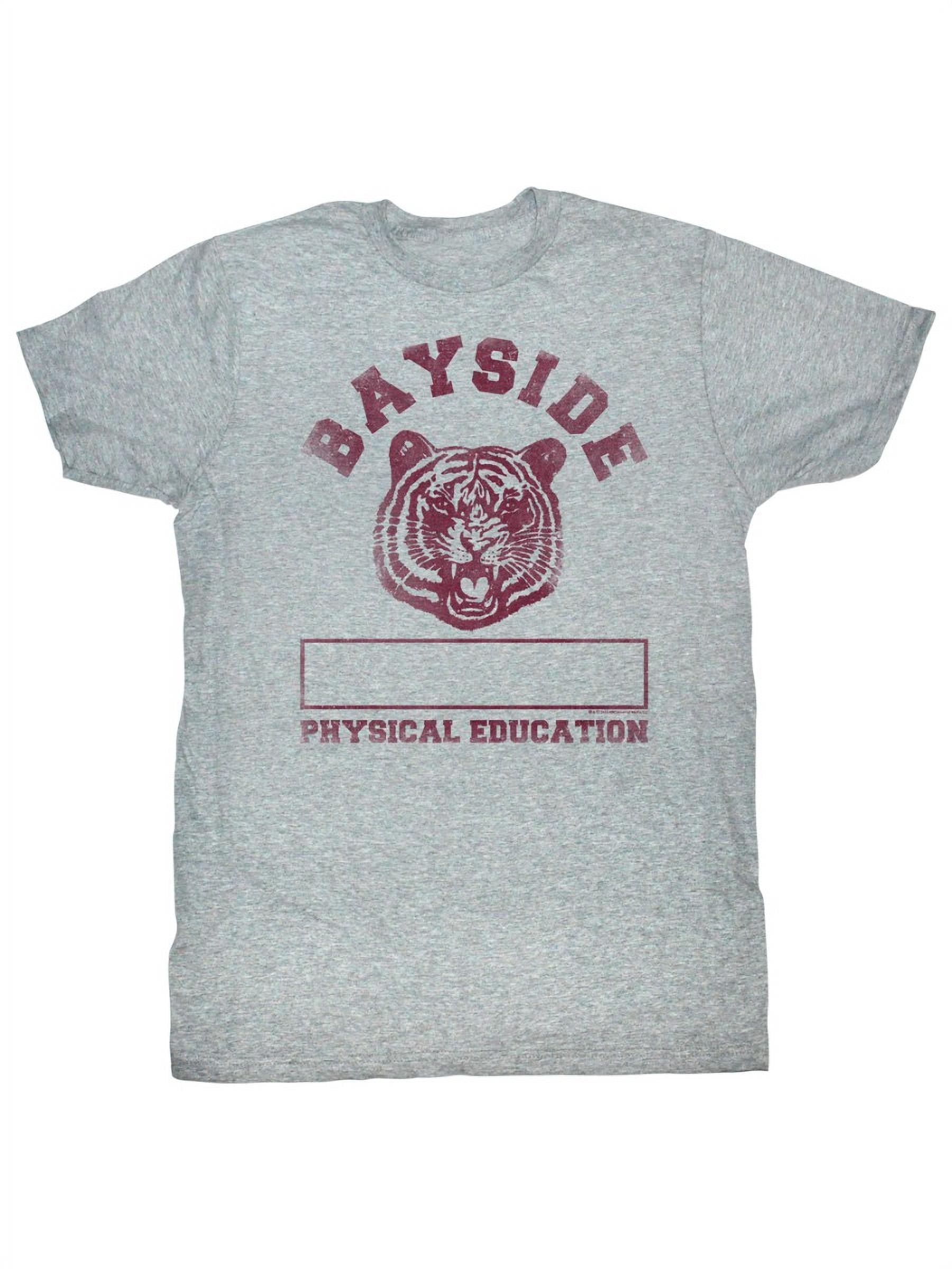 spuiten produceren Portret Saved By The Bell 80's Comedy Bayside Physical Education Grey Adult T-Shirt  - Walmart.com