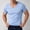 Light Blue, variant on Ice Silk V Neck Short Sleeve Tees for Men Lightweight Breathable Stretchy Flex Soft Raglan Shirts Summer Casual Daily Training Tops