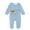 Light Blue, variant on Kids' Christmas Bodysuits With Long Sleeve Pajamas Boy And Girl Romper Long Sleeved Round Neck Letter Printing Thanksgiving Jumpsuit Bodysuit Baby Outfit Adorable Winter Baby Outfit