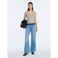 thumbnail image 4 of Scoop Women's Wide Leg Low Slung Jeans, 29" Inseam, Sizes 0-20, 4 of 5