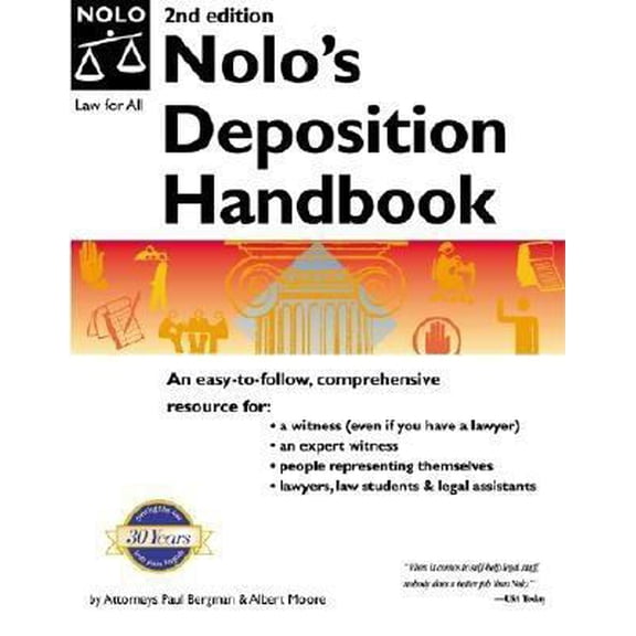 Pre-Owned Nolo's Deposition Handbook (2nd Edition) (Paperback) 0873377664 9780873377669