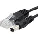 thumbnail image 4 of 1 par de inyector adaptador Poe de alimentación pasiva a través de Ethernet Rj45 de 12v + Kit divisor (negro), 4 of 5