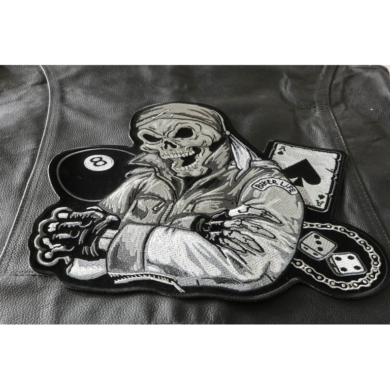 Sexy Biker Patch, Large Back Patches for Jackets and Vests 